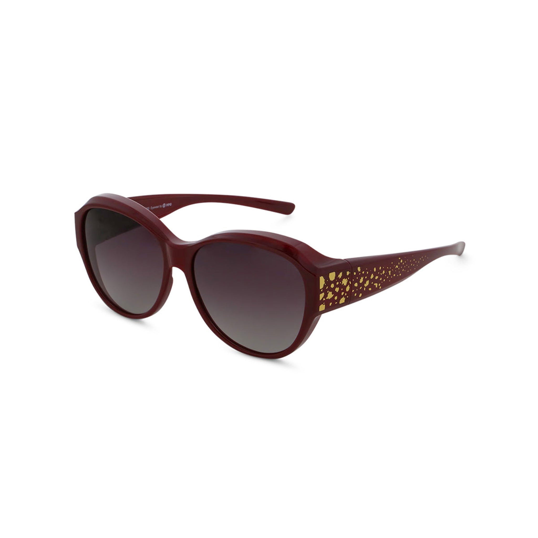 AWEMO SONNEN ÜBERBRILLE / SUN TOPPER - 104549100.424 Wine rot
