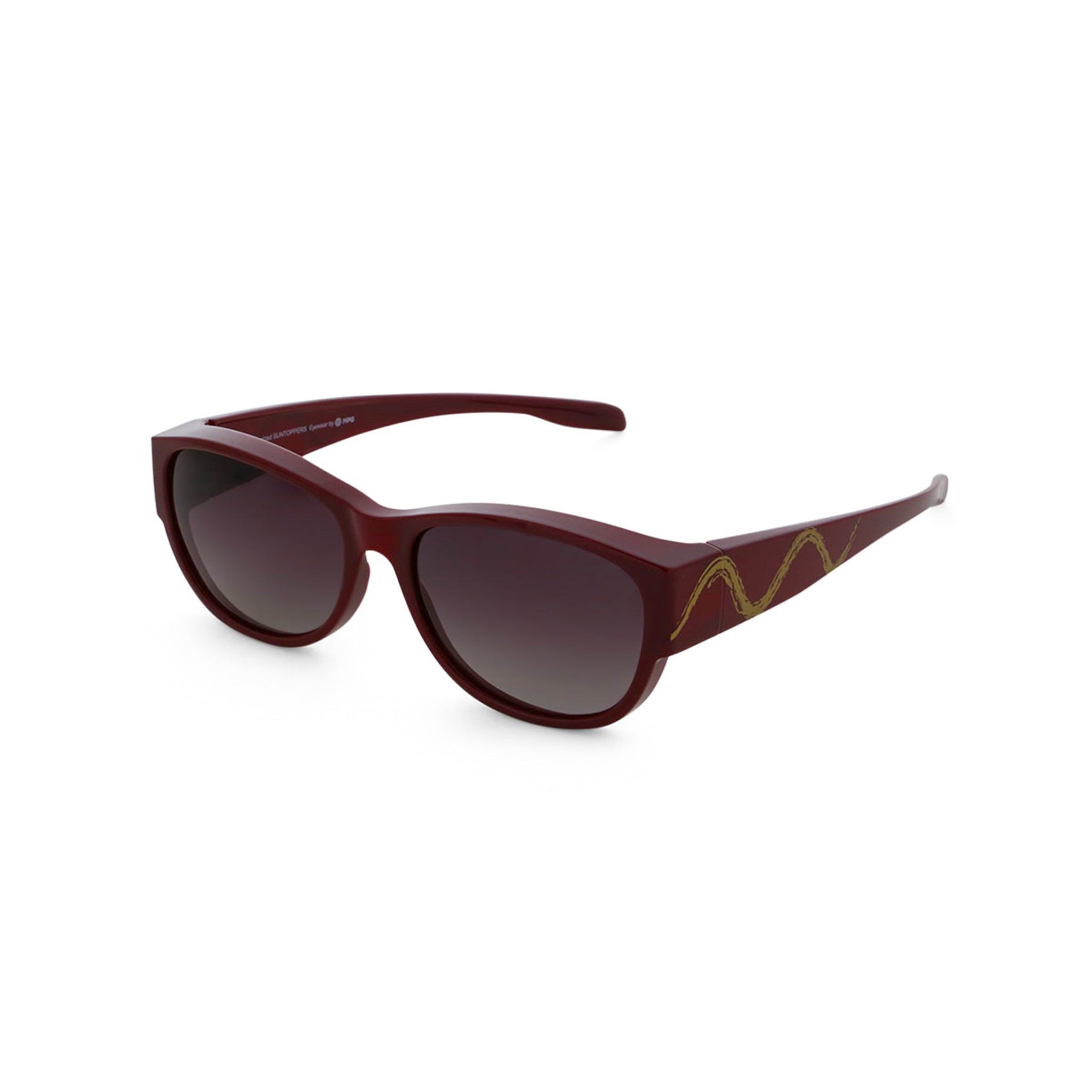 AWEMO SONNEN ÜBERBRILLE / SUN TOPPER - 104549101.424 Wine rot