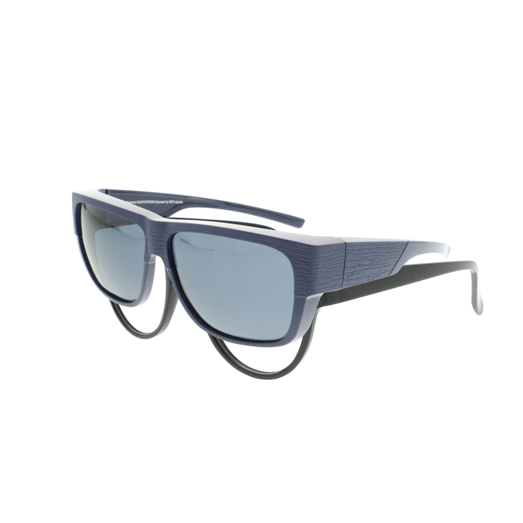 AWEMO SONNEN ÜBERBRILLE / SUN TOPPER - 104509101.324 blau Muster