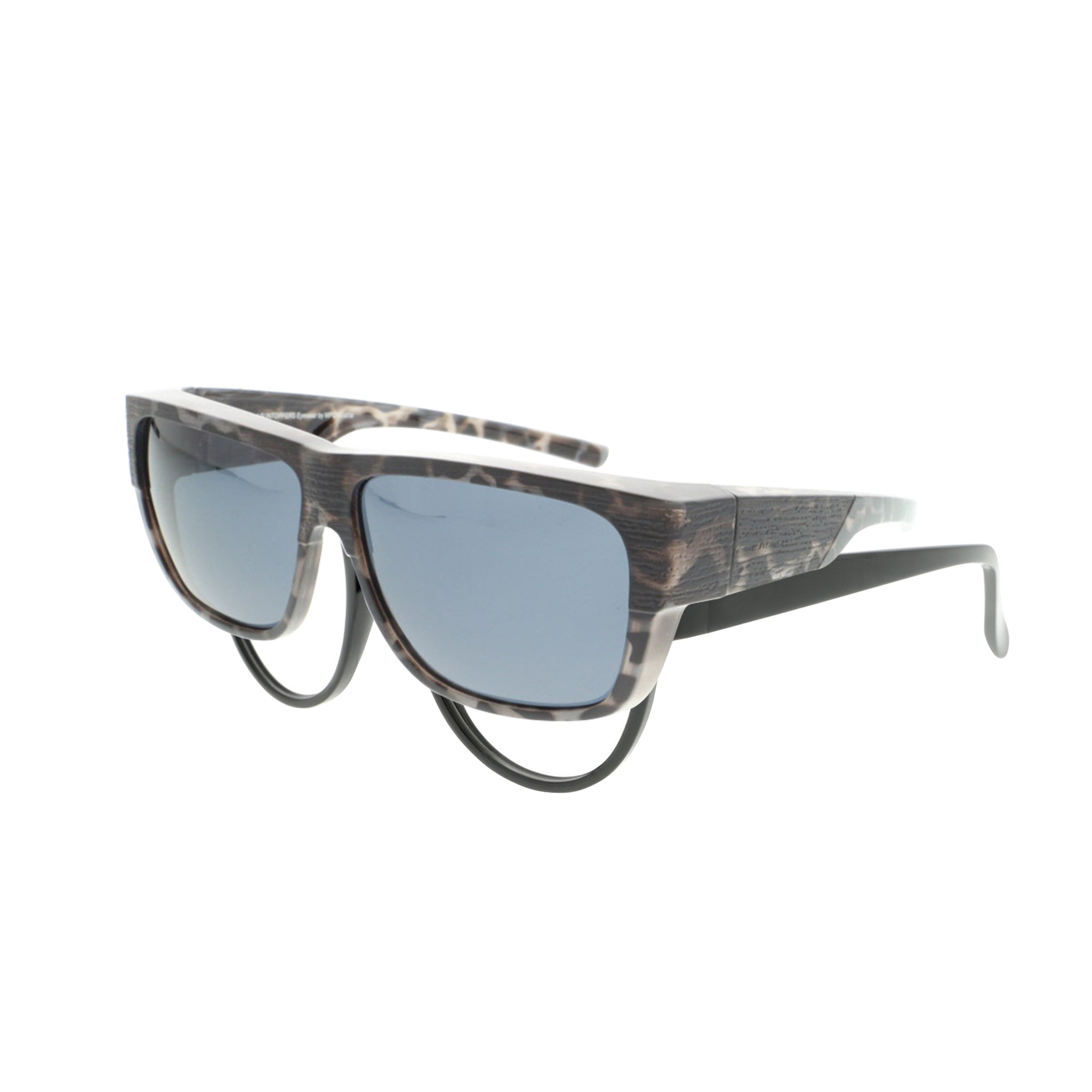 AWEMO SONNEN ÜBERBRILLE / SUN TOPPER - 104509101.424 tiger grau Muster