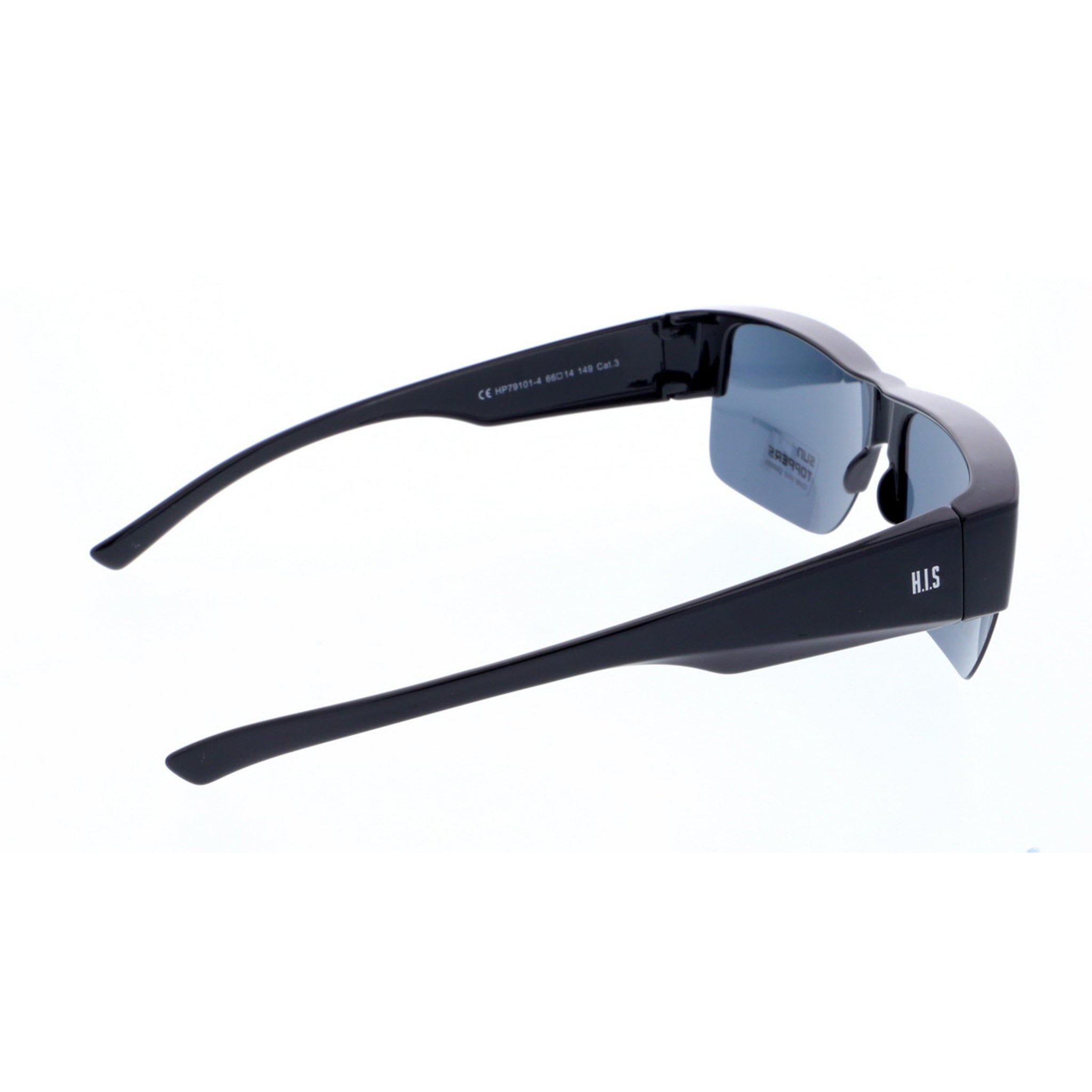 AWEMO SONNEN ÜBERBRILLE / SUN TOPPER - 104579101.424 schwarz Lack
