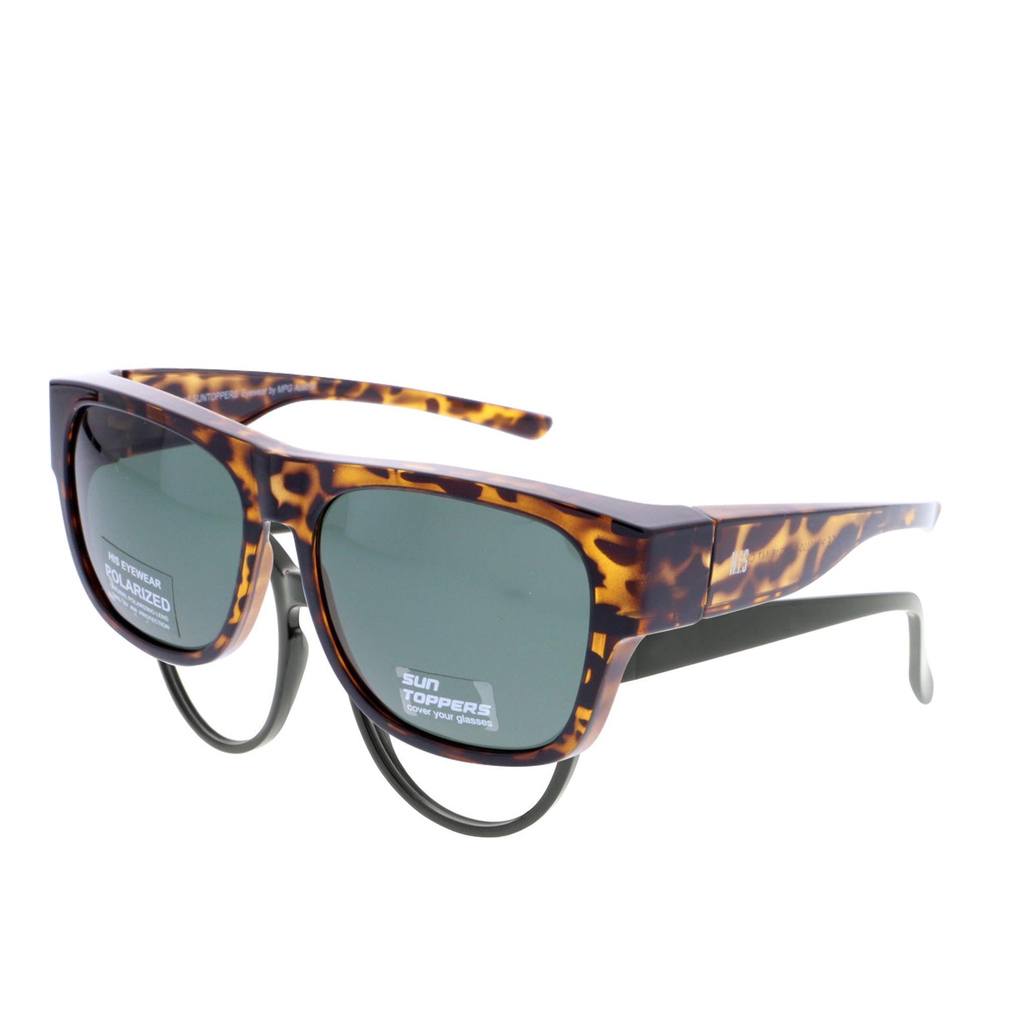 AWEMO SONNEN ÜBERBRILLE / SUN TOPPER - 104589100.424 tiger braun lack